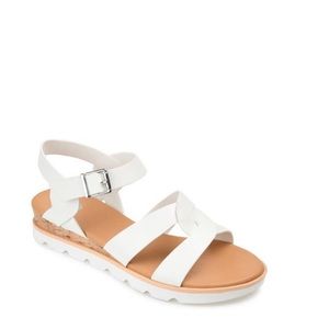 White Wedge Sandals